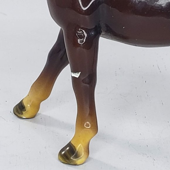 Mortens Studio Horse Pony Bay Brown Figurine Mid Century 1950s - Picture 4 of 9
